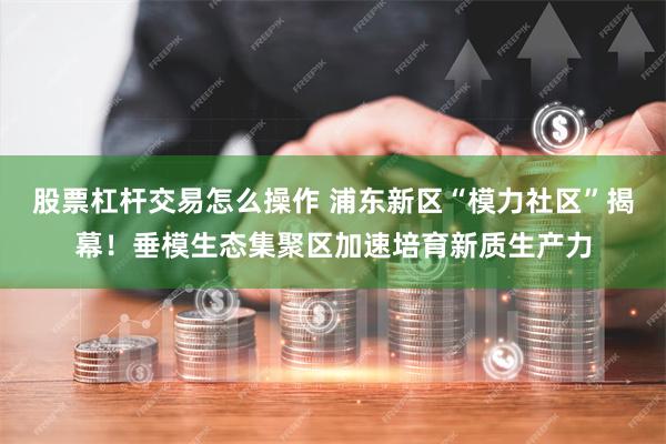 股票杠杆交易怎么操作 浦东新区“模力社区”揭幕！垂模生态集聚区加速培育新质生产力