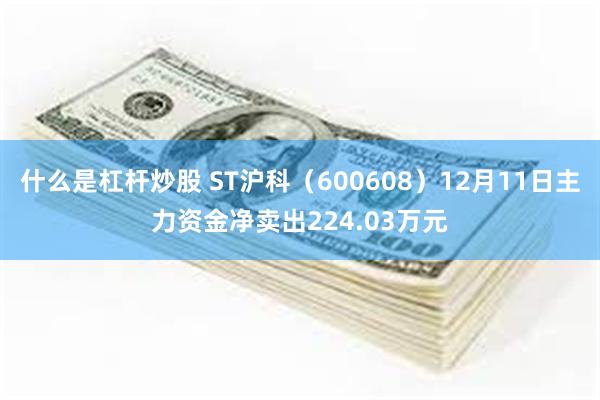 什么是杠杆炒股 ST沪科（600608）12月11日主力资金净卖出224.03万元