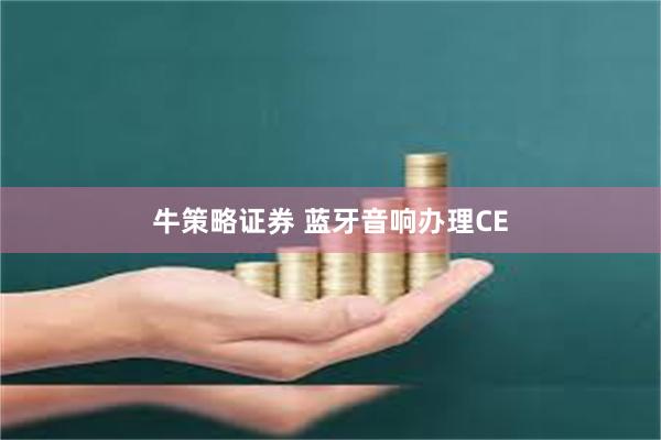 牛策略证券 蓝牙音响办理CE