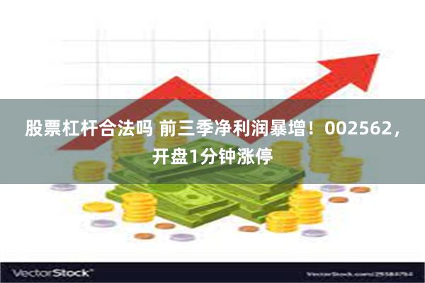 股票杠杆合法吗 前三季净利润暴增！002562，开盘1分钟涨停